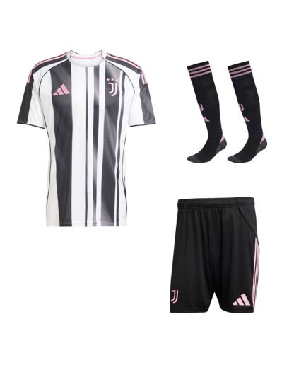 Juventus Home 2025–2026 Full Kit with Shorts + Socks