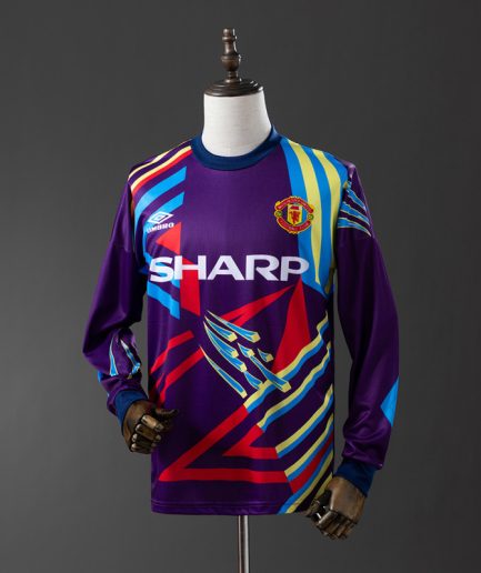 Long Sleeve Manchester United Goalkeeper Jersey 1992/1993 Purple
