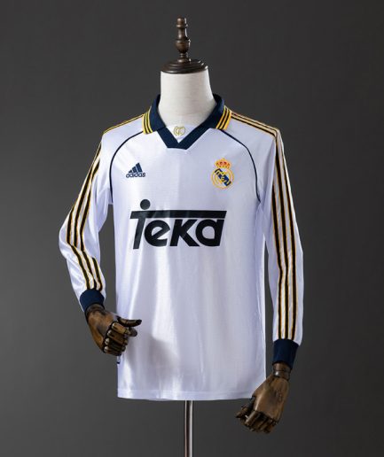 Long Sleeve Real Madrid Home Jersey 1998/2000