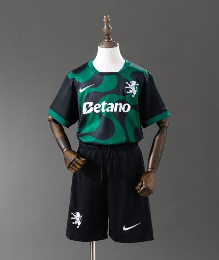 Kids Sporting Lisbon Away Jersey 2025–2026