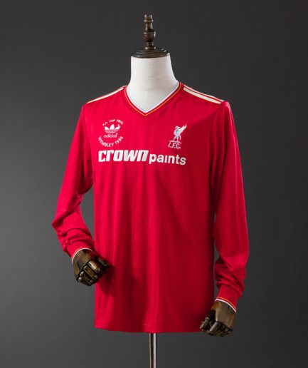 Long Sleeve Liverpool Home Jersey FA Cup Final 1986/1987