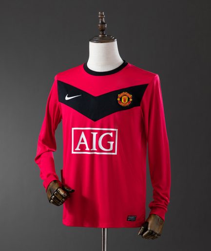 Long Sleeve Manchester United Home Jersey 2009/2010