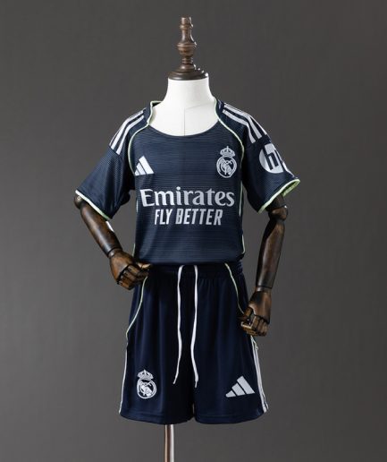 Kids Real Madrid Away Jersey 2025–2026