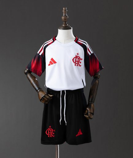 Kids Flamengo Away Jersey 2025–2026