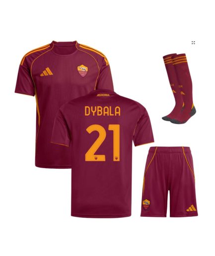 AS Roma Home 2025–2026 Full Kit with Shorts + Socks