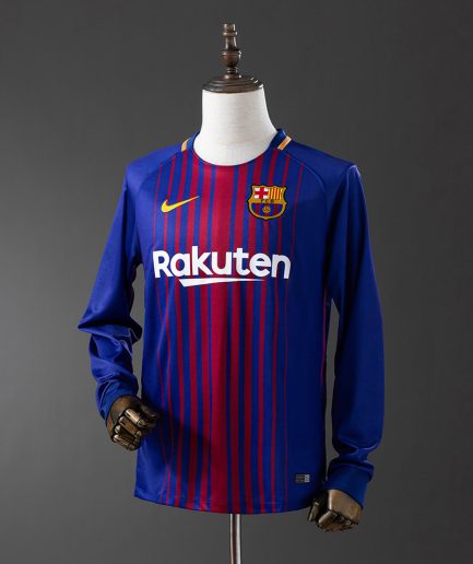 Long Sleeve Barcelona Home 2017 2018